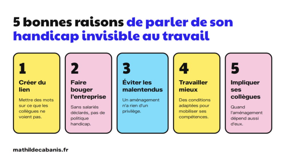 5 bonnes raisons de parler de son handicap invisible au travail à ses collègues